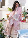 3 Piece Embroidered Lawn Shirt with Embroidered Organza Duppata C-101