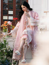 3 Piece Embroidered Lawn Shirt with Embroidered Organza Duppata C-101