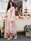 3 Piece Embroidered Lawn Shirt with Embroidered Organza Duppata C-101