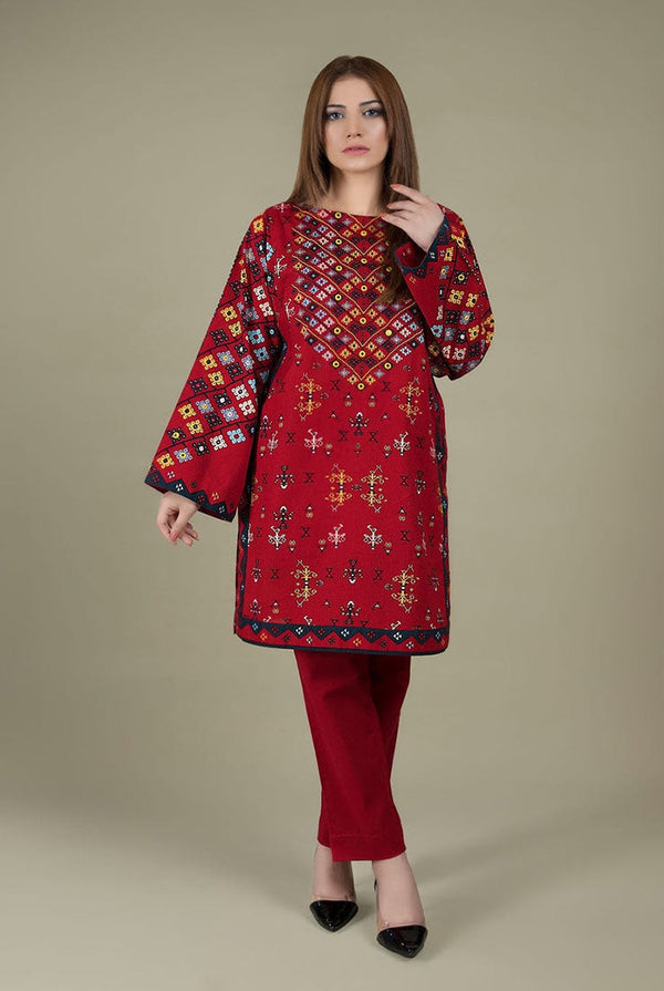 2 Piece Embroidered Lawn Shirt and Trouser KS 760
