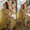 3 Piece Embroidered Lawn Suit with Organza dupatta SB 62