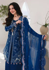 QALAMKAR PREMIUM EMBROIDERED LUXURY LAWN | UNSTITCHED 3-PIECE SUIT - 713