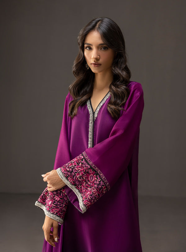 Zainab Chottani - 3 Piece Unstitched Embroidered and Printed SIlk Suit 226