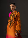 Zainab Chottani - 3 Piece Unstitched Embroidered and Printed SIlk Suit 228