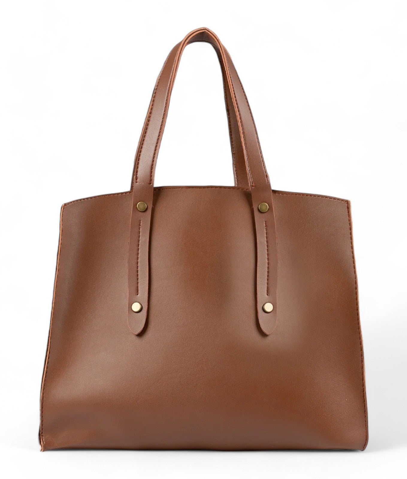 Brown Multi Compartment Satchel Bag C-129