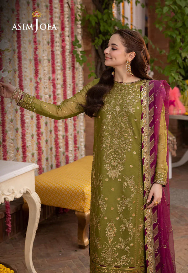 Dhanak Unstitch 3PC Embroidered With Chiffon Embroidered Dupatta-243