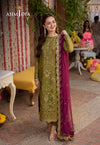 Dhanak Unstitch 3PC Embroidered With Chiffon Embroidered Dupatta-243