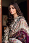 Dhanak-3PC Unstitch Embroidered Shirt with Digital Printed Wool Shawl -669
