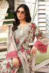 3 Pcs Digital Printed Lawn Shirt Trouser and Dupatta with Embroidered Patches MB 425
