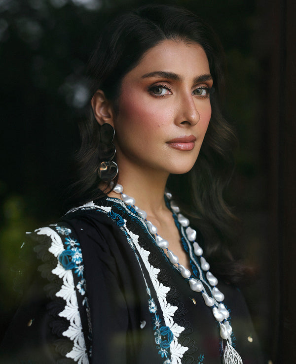 Dhanak-3PC Unstitch Embroidered Shirt with Dhanak Embroidered Dupatta -113