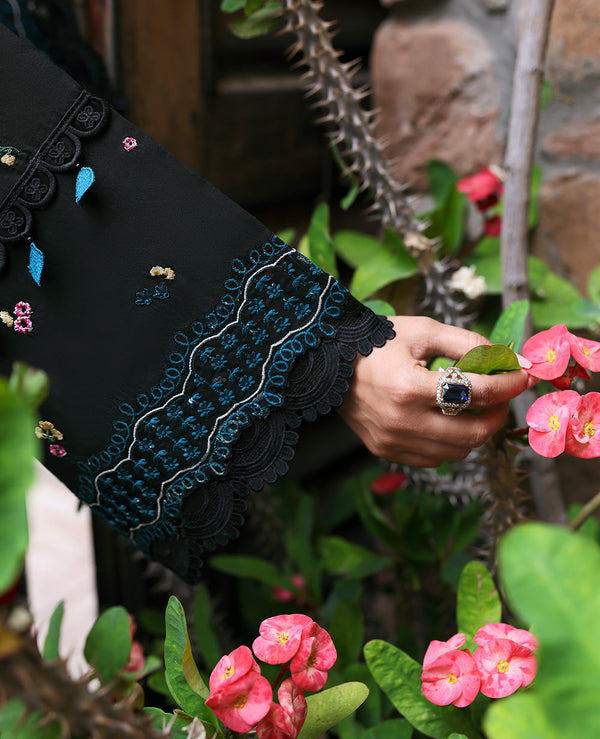 Dhanak-3PC Unstitch Embroidered Shirt with Dhanak Embroidered Dupatta -113