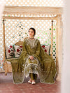 3PC DHANAK EMBROIDERED SHIRT WITH DHANAK EMBROIDERED SHAWL AND TROUSER - MR 590