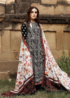 3 Piece Embroidered Dhanak Shirt with Printed Wool Shawl HR-720