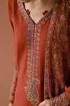 BATIK-3PC UNSTITCH DHANAK EMBROIDERED SHIRT WITH DHANAK EMBROIDERED SHAWL AND TROUSER- 679