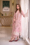 3Pc-Lawn Unstitched Embroidered Collection with Chiffon Dupata-701
