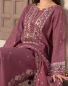 Dhanak-3PC Unstitch Embroidered Shirt with Chiffon Embroidered Dupatta-1321W