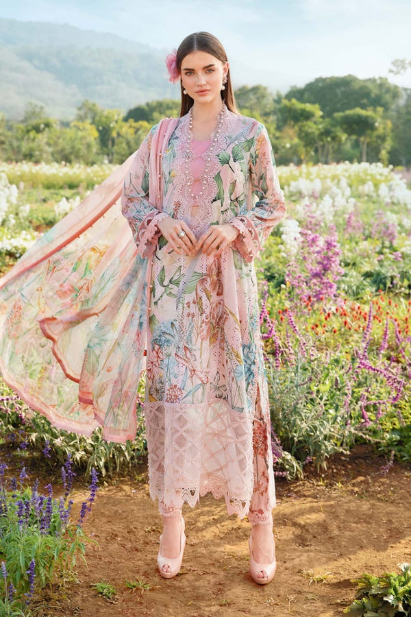 3 Pc Maria B lawn Printed Suit 10011