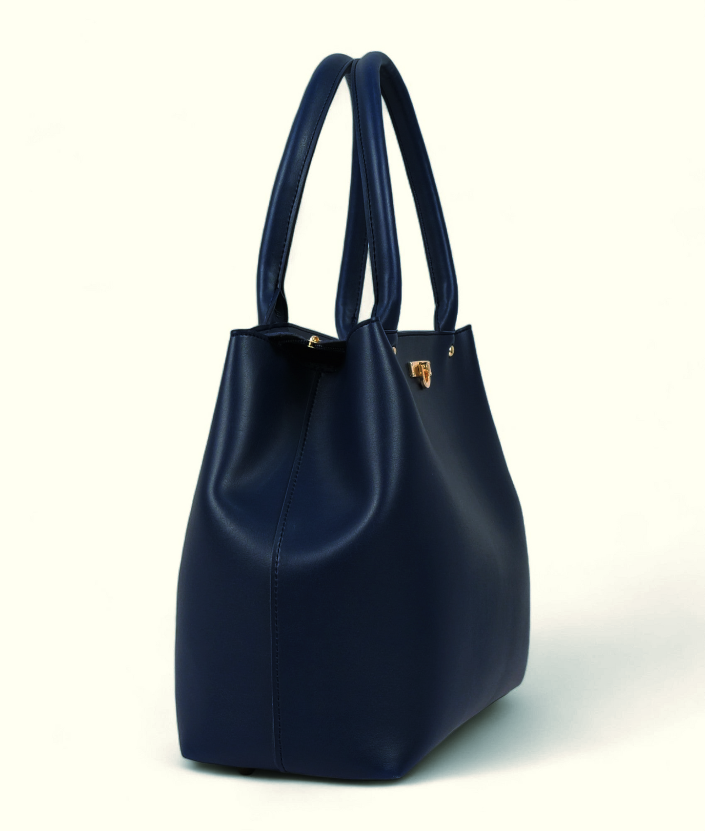 Blue Zipper Tote Bag C-123