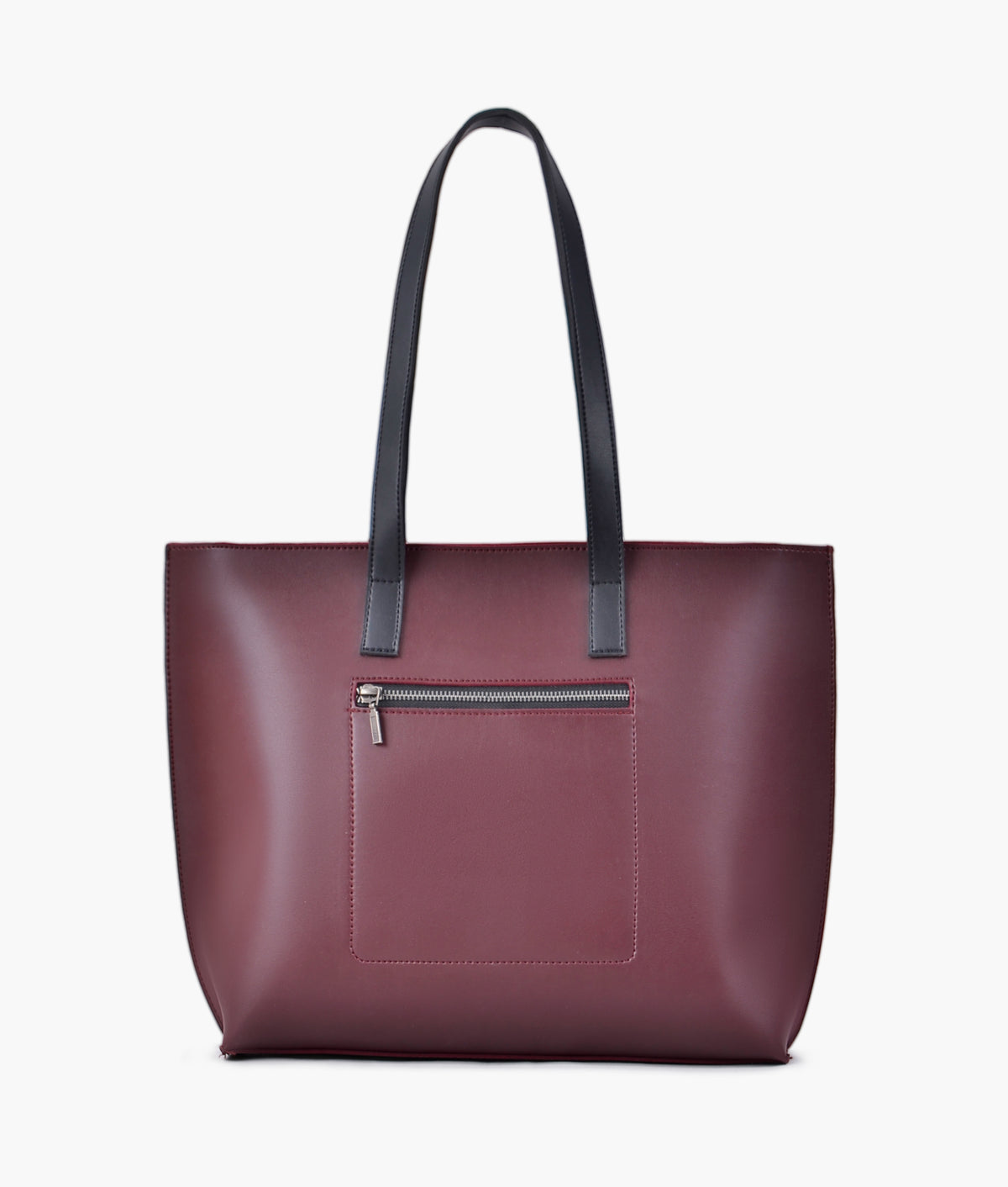Burgundy long Handle Tote Bag