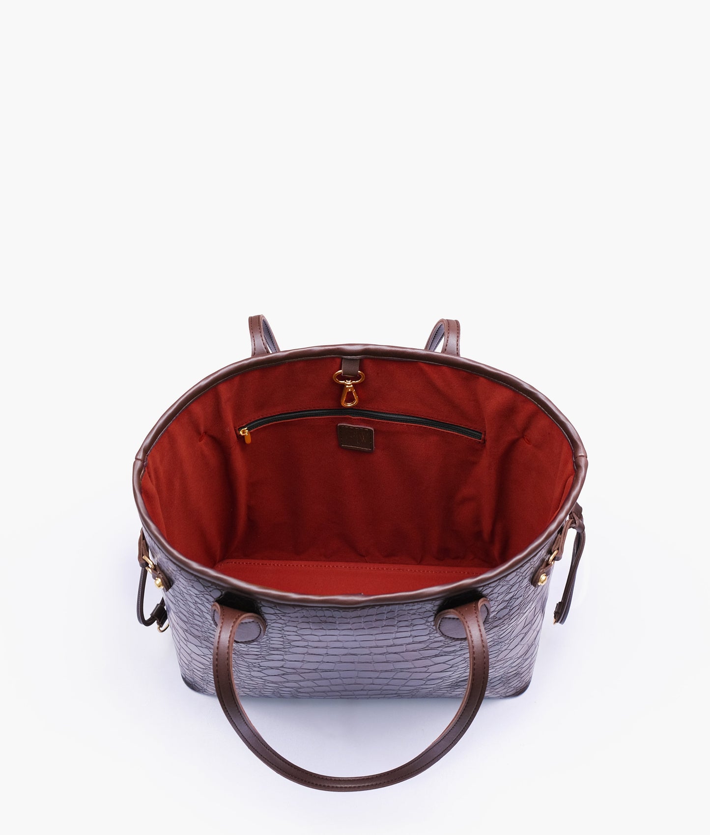 Dark Brown Crocodile Neverfull Tote Bag