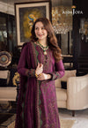 Asim Jofa Unstitch Dhanak-3PC Embroidered With Chiffon Embroidered Dupatta-668