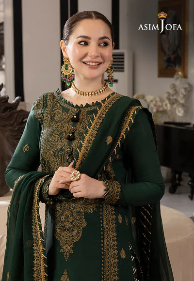 Dhanak Unstitch 3PC Embroidered With Chiffon Embroidered Dupatta-244