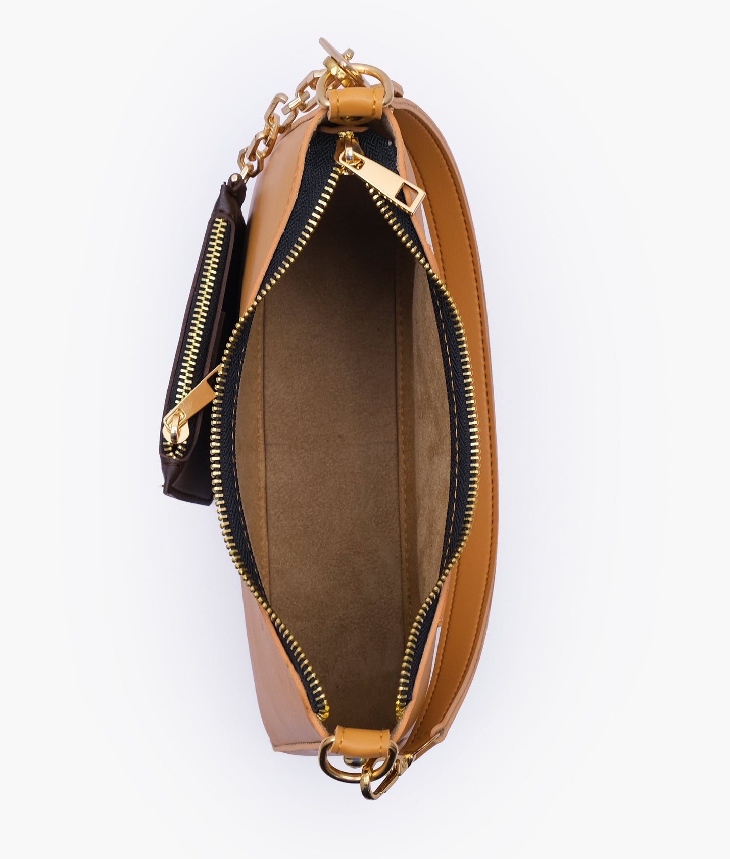 Mustard Hobo Evening Bag