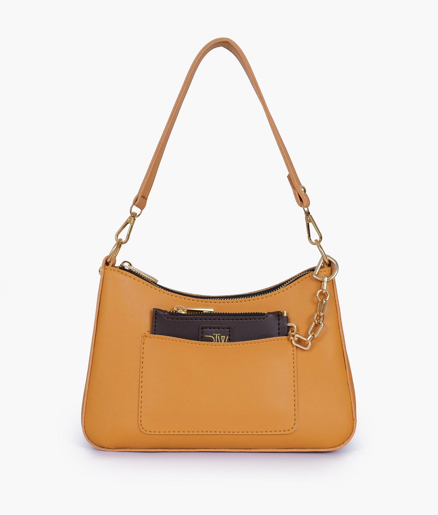 Mustard Hobo Evening Bag