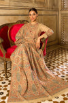 3 Piece Embroidered Dhannak with Embroidered Shawl BR 870