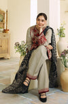 3-Piece Unstitched Heavy Embroidered Dhanak Suit ( Fine Printed Wool Shawl) ZS-57