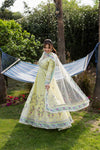ANEELAS 3PC LAWN EMBROIDERED SHIRT WITH NET EMBROIDERED DUPATTA AND TROUSER728