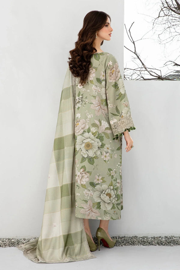 BAROQUE 3PC KARANDI PRINTED SHIRT WITH KARANDI PRINTED DUAPTTA AND TROUSER-261