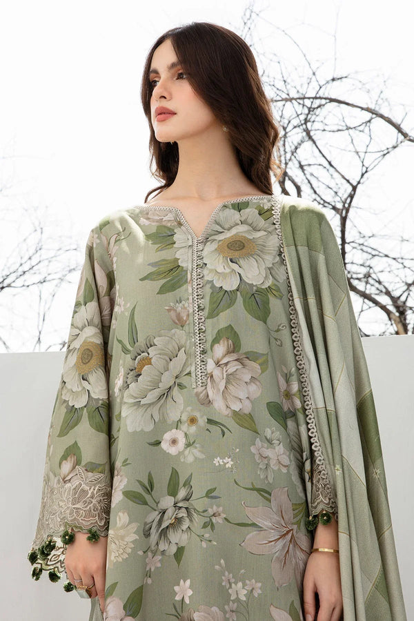 BAROQUE 3PC KARANDI PRINTED SHIRT WITH KARANDI PRINTED DUAPTTA AND TROUSER-261