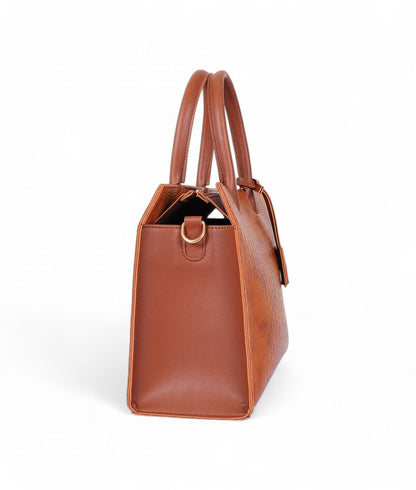 Brown Retro Croc Handbag C-130