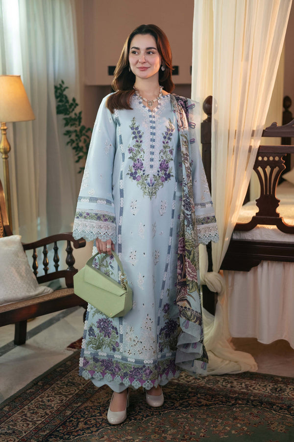 Luxury Pure Lawn Unstitch Embroidered Eid Collection-500