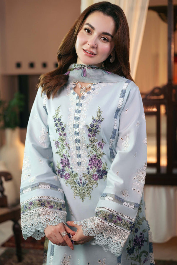 Luxury Pure Lawn Unstitch Embroidered Eid Collection-500