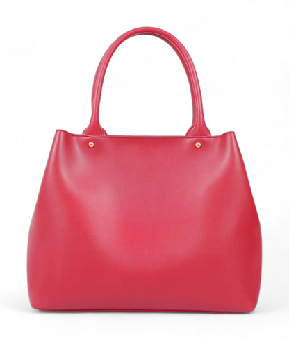 Red Zipper Tote Bag C-158