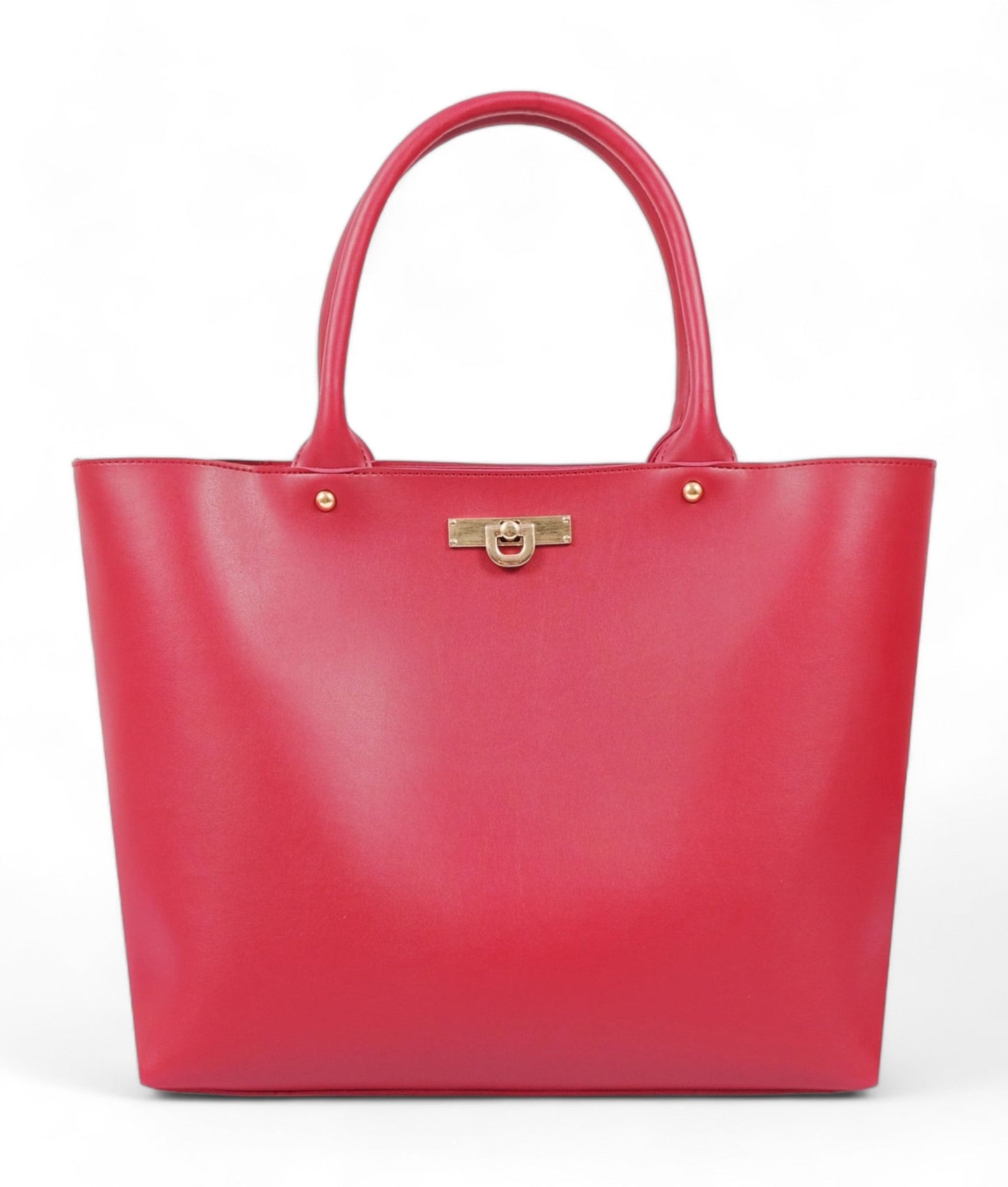 Red Zipper Tote Bag C-158
