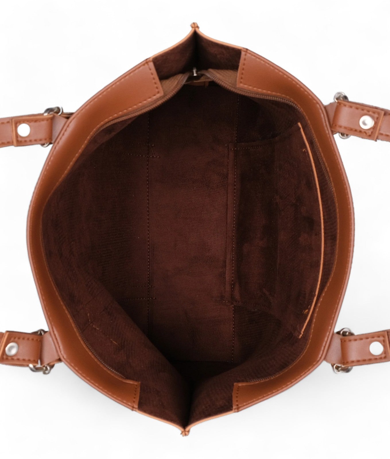 Brown-Stone Long Handle Tote Bag C-138