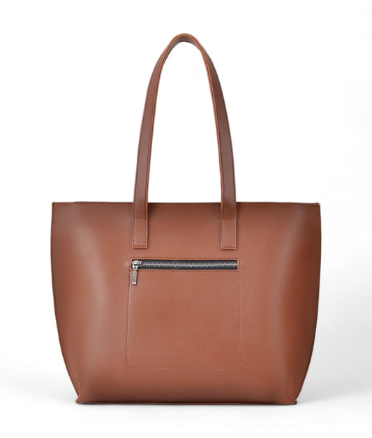 Brown-Stone Long Handle Tote Bag C-138