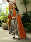 3 Pcs Digital Printed Lawn Shirt Trouser and Dupatta with Embroidered Patches C-504