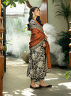 3 Pcs Digital Printed Lawn Shirt Trouser and Dupatta with Embroidered Patches C-504