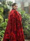 3 Pcs Digital Printed Lawn Shirt Trouser and Dupatta with Embroidered Patches MB 437