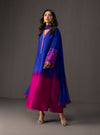 Zainab Chottani - 3 Piece Unstitched Embroidered and Printed SIlk Suit 230