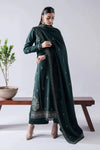 ASIM JOFA-3PC UNSTITCH DHANAK EMBROIDERED SHIRT WITH EMBROIDERED SHAWL & TROUSER-BIC- 670
