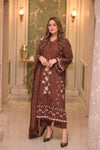 Lawn Unstitched 3PcEmbroidered Collection with Chiffon Dupatta-704
