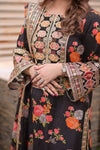 Aneelas Luxury Silk-3PC Unstitched Black 263