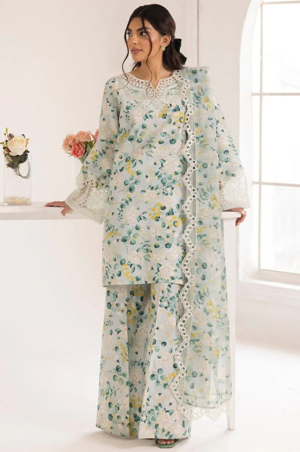 EMBROIDERED PRINTED UNSTITCHED LILEN207