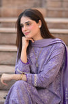3 Pcs Embroidered Lawn Shirt with Embroidered Chifoon Dupatta BR 2575