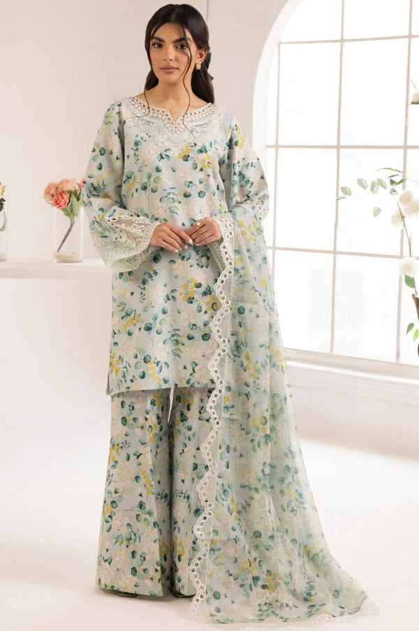 EMBROIDERED PRINTED UNSTITCHED LILEN207